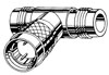 Twinax T F/M/F Connector
